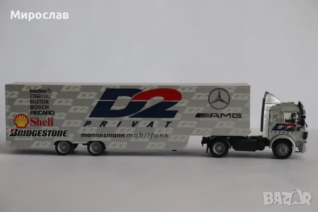 HERPA 1:87 H0 MERCEDES BENZ КАМИОН TIR AMG МОДЕЛ, снимка 6 - Колекции - 49391703