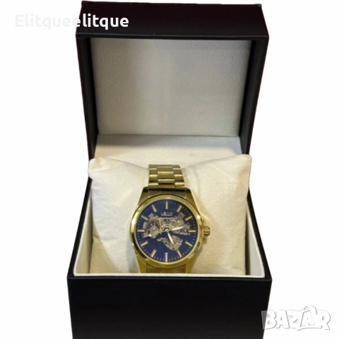 Луксозен златен часовник LEIYI - с прецизен циферблат, снимка 3 - Мъжки - 52278899