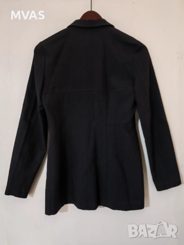 Ново дамско черно удължено леко сако XS, снимка 2 - Сака - 51610102