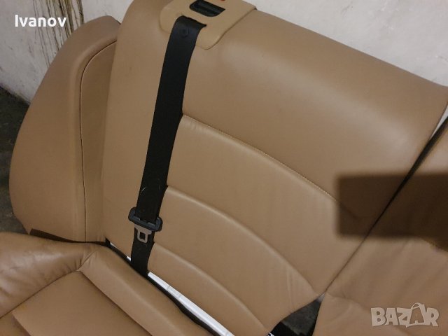 Задна седалка падащи облегалки кожен салон бмв е36 bmw e36 rear seats Montana soft p8sn leder Beige , снимка 6 - Части - 41984235