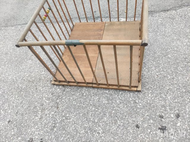 Продавам много стара детска дървена кошарка, снимка 4 - Кошарки - 34816562