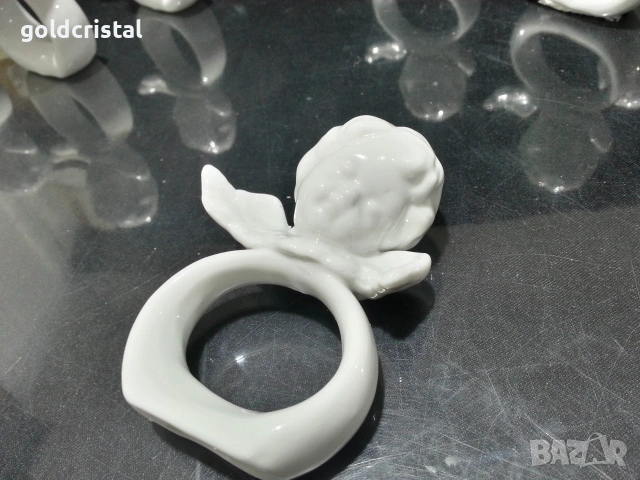 порцеланови салфетници ангелчета , снимка 2 - Антикварни и старинни предмети - 53226189