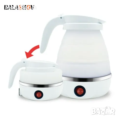 Сгъваема електрическа кана за пътуване. Преносима кана 0.6 литра, снимка 10 - Други стоки за дома - 48817084