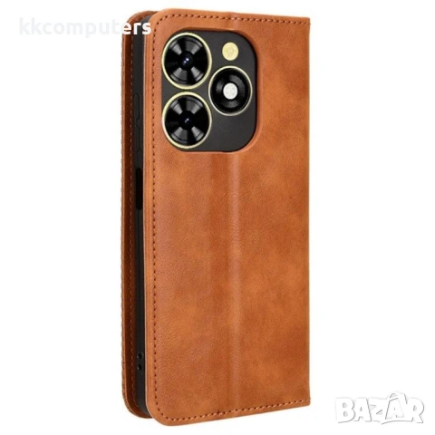 TECNO Spark Go 2024 4G / Spark 20 / Spark 20C / Pop 8 Retro Texture Wallet Калъф и Протектор, снимка 10 - Калъфи, кейсове - 50952569