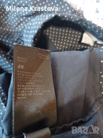 Риза черен етикет H&M, снимка 4 - Ризи - 53455910