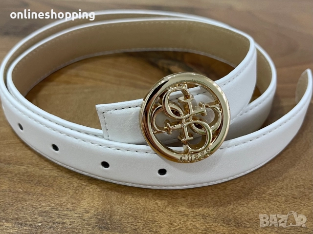 **НОВИ** луксозни GUESS кожени колани в 2 различни цвята, снимка 4 - Колани - 52856328