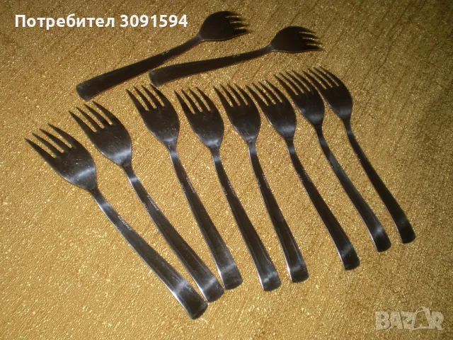 H.KORKMAZ ДЕСЕРТНИ ВИЛИЦИ 10 БРОЯ 18/10, снимка 5 - Прибори за хранене, готвене и сервиране - 48838894