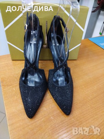 НАМАЛЕНИЕ-Дамски обувки м. 6138 черни, снимка 2 - Дамски елегантни обувки - 40110543