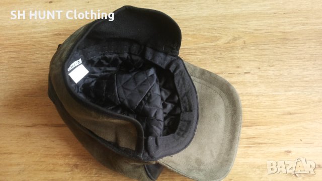 COW LEATHER WATERPROOF HAT - водонепромокаема шапка с козирка и ушанки естествена кожа - 572, снимка 4 - Шапки - 44356395