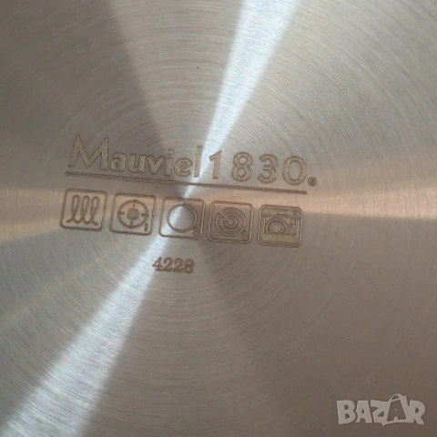 Тенджера със стъклен капак Mauviel 1830, Франция. , снимка 6 - Съдове за готвене - 53358155