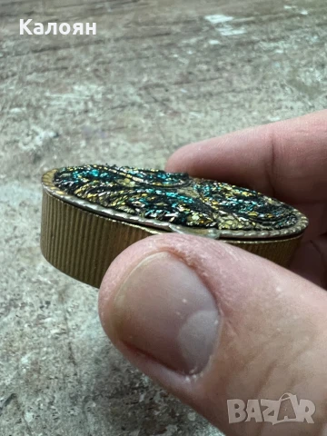 Кутийка малка инкрустирана с цветни конци и мъниста , снимка 2 - Други - 51413301