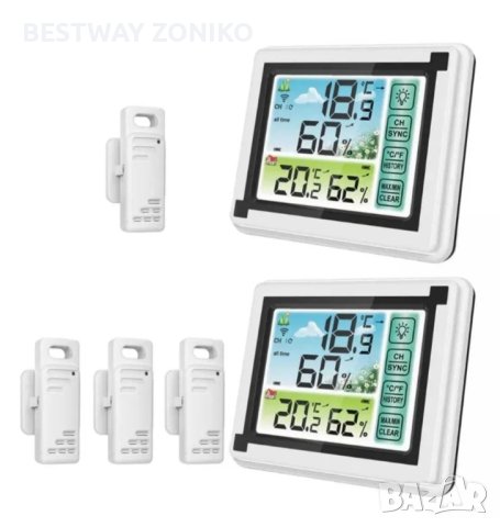   Външен безжичен термометър с влагомер. Безжична метеорологична станция, снимка 3 - Други - 42431921