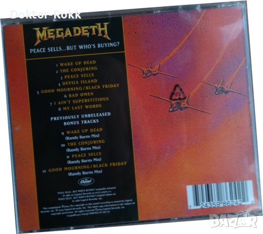 Megadeth 1986 - Peace Sells... But Who's Buying? [2004, CD] REMASTERED, снимка 2 - CD дискове - 41523389