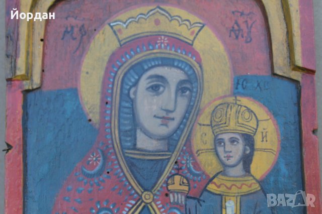 Стара българска икона ''Триптих'', снимка 3 - Колекции - 42154675