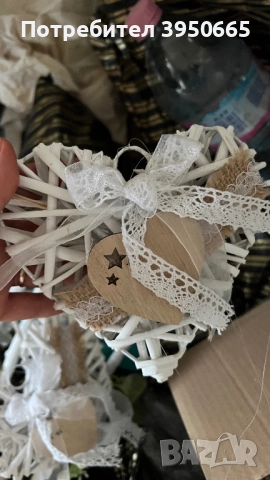 Декорация, бяло, сърца, снимка 7 - Други - 51857479