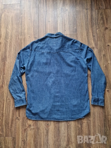 Страхотна мъжка дънкова риза TOMMY HILFIGER, размер XL, снимка 7 - Ризи - 52808958