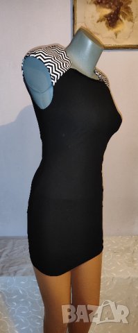 Черна къса рокля Only р-р XS, нова с етикет , снимка 10 - Рокли - 41344887