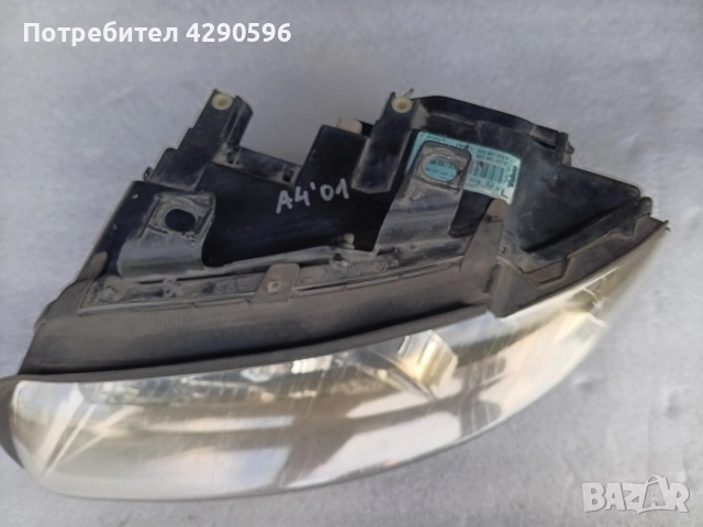 Ляв фар за Audi A4 - B6 / Ауди А4 Б6 2000-2004 г., снимка 2 - Части - 52850926
