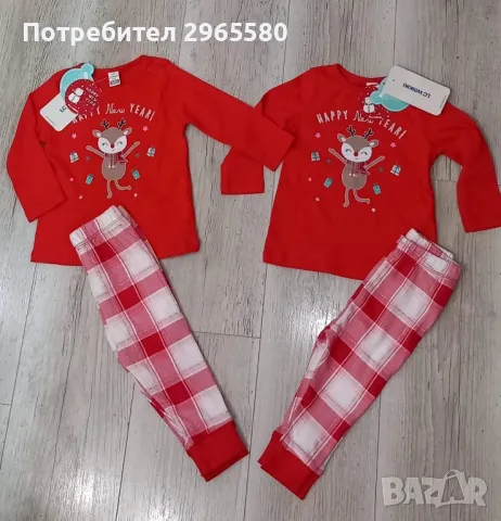 коледна пижамка за момиче р.74-80