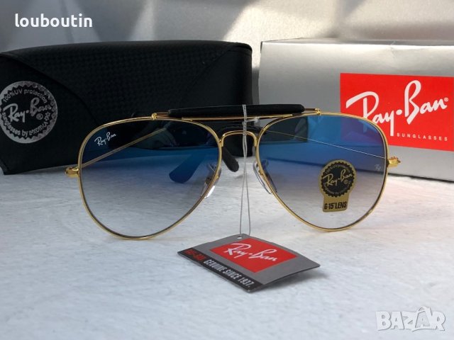 Ray-Ban RB3422 RB3025 limited edition слънчеви очила Рей-Бан авиатор с кожа, снимка 6 - Слънчеви и диоптрични очила - 41767501