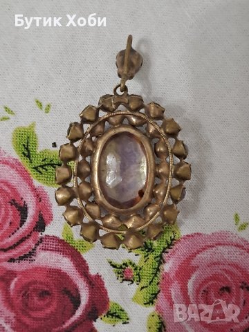 Винтидж медальон , Чехословакия , снимка 4 - Антикварни и старинни предмети - 41647458