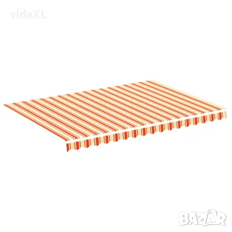 vidaXL Резервен плат за тента, жълт и оранжев, 350x250 см, полиестер（SKU: 312016）