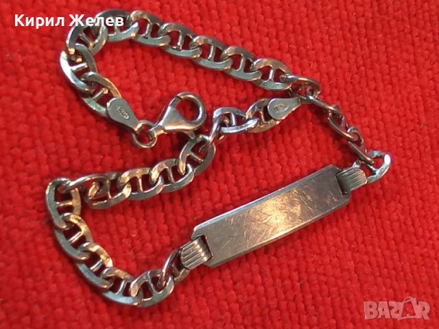 ПРЕКРАСНА ИТАЛИАНСКА СРЕБЪРНА ГРИВНА СРЕБРО 925 ITALY с БЯЛА ПОЗЛАТА ВИНТИДЖ ПЛЕТКА 43212, снимка 2 - Гривни - 44692247