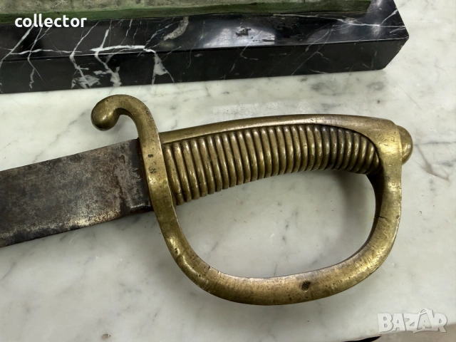 Френска пехотна сабя тип "брикет". №7815, снимка 6 - Антикварни и старинни предмети - 53042676