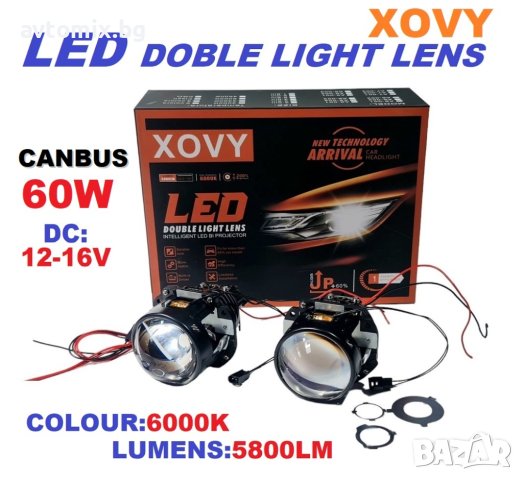 Фарове комплект, LED лупи за вграждане, 60W, снимка 1 - Аксесоари и консумативи - 40971188