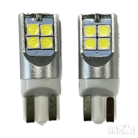 LED крушки T10 12V 2 броя