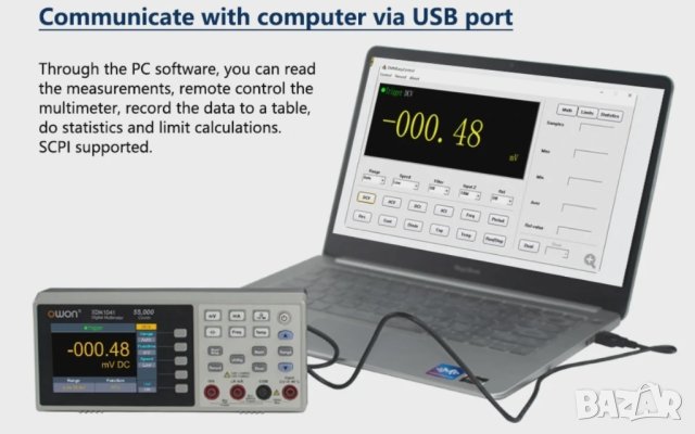 Мултицет/мултиметър OWON 55000, снимка 2 - Други инструменти - 41578333