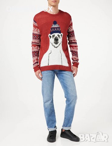 Коледен пуловер Nizzin znisex, размер XL, снимка 2 - Пуловери - 39049179