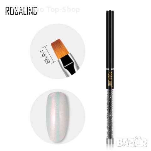 Kомплект луксозни четки за маникюр и декорации, ROSALIND, 6 броя, снимка 7 - Продукти за маникюр - 41963162