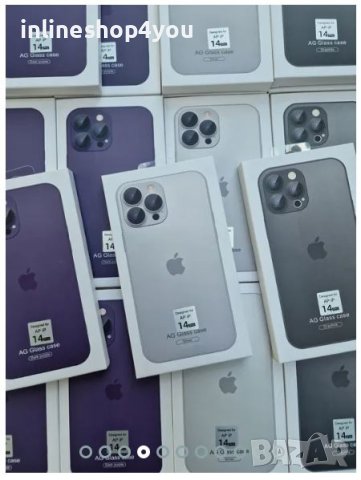 Матов Стъклен Кейс за Apple iPhone 13 / 14 / 14 Pro / Max / Plus, снимка 6 - Калъфи, кейсове - 41412898