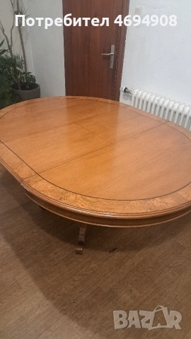 Маса комплект със шест стола, снимка 3 - Маси - 53492212