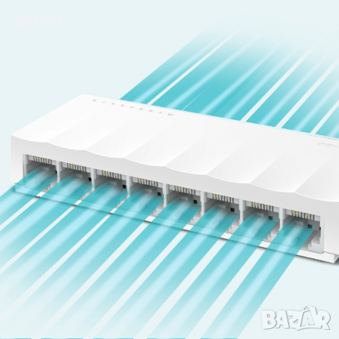 TP-LINK 8 Портов Switch / Комутатор / Суич - LS1008 - 8 Ports, снимка 4 - Суичове - 36479492