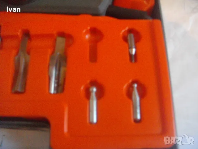 НОВ ПЪЛЕН КОМПЛЕКТ АНГЛИЙСКА ЕЛЕКТРИЧЕСКА ГРАВЬОРКА ГРАВЬОР ГРАВИРАНЕ РАЗЛИЧНИ ПОВЪРХНОСТИ BURGESS, снимка 10 - Инструменти за гравиране - 47942758