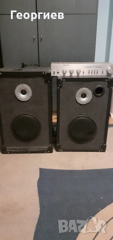 Комплект тонколони с усилвател 