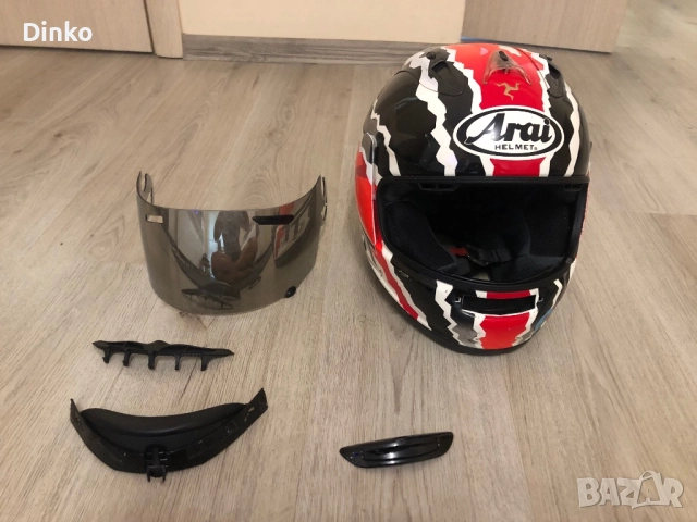 каска Arai-RX-7 GP, снимка 8 - Аксесоари и консумативи - 51936224