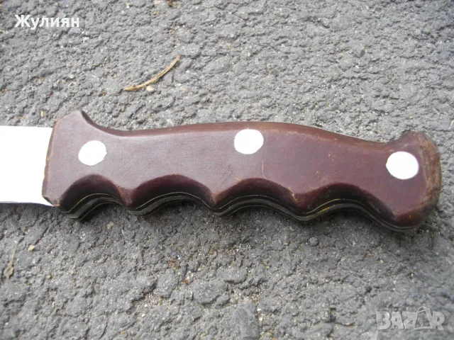 СТАР ГОЛЯМ БЪЛГАРСКИ НОЖ , снимка 3 - Антикварни и старинни предмети - 48353430