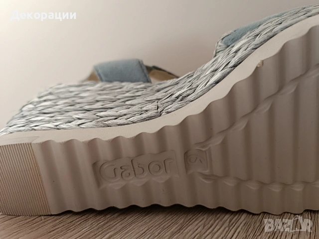 чисто нови дамски сандали от естествена кожа на марката Gabor, снимка 5 - Сандали - 53856343