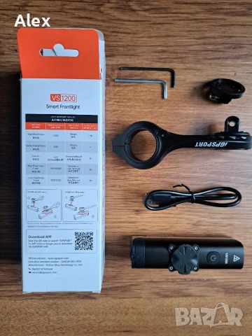 Преден фар IGPSPORT VS1200 +M80, снимка 2 - Аксесоари за велосипеди - 53281873