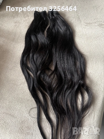 Продавам естествена славянска коса черна 