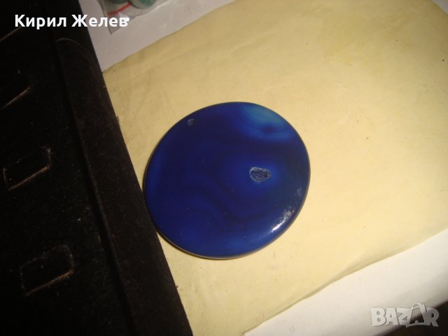 НАТУРАЛЕН СКЪПОЦЕНЕН ЛАЗУРИТ АРТ МЕДАЛЬОН ЮВЕЛИРНО ШЛИФОВАН БИЖУ 24370, снимка 7 - Колиета, медальони, синджири - 33953371