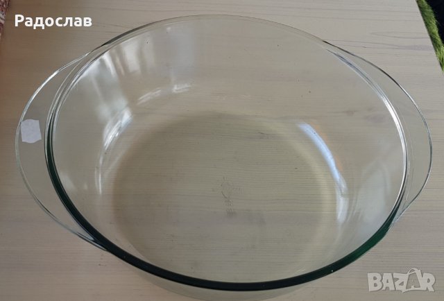 огнеупорна стъклена тава с дръжки нова, снимка 2 - Съдове за готвене - 39808440