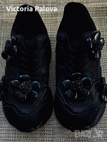 Ефектни масивни черни  маратонки , снимка 4 - Маратонки - 50509695