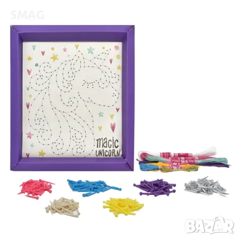 Рамка за изработка на еднорог с конец S_1232904, снимка 2 - Образователни игри - 49223426