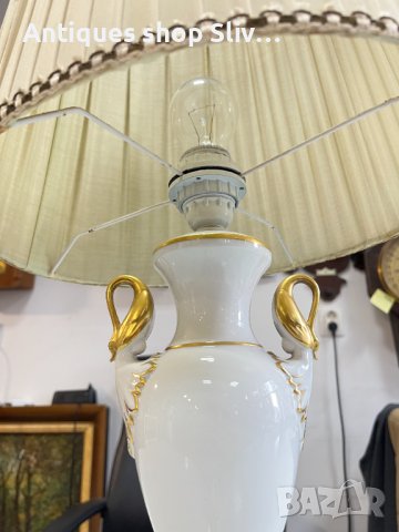 Порцеланова хощна лампа Kaiser. №4639, снимка 9 - Антикварни и старинни предмети - 42522192