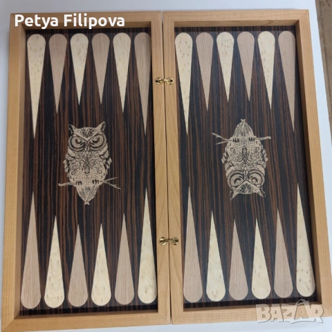 Ръчно изработена кутия за табла, снимка 3 - Колекции - 53707510