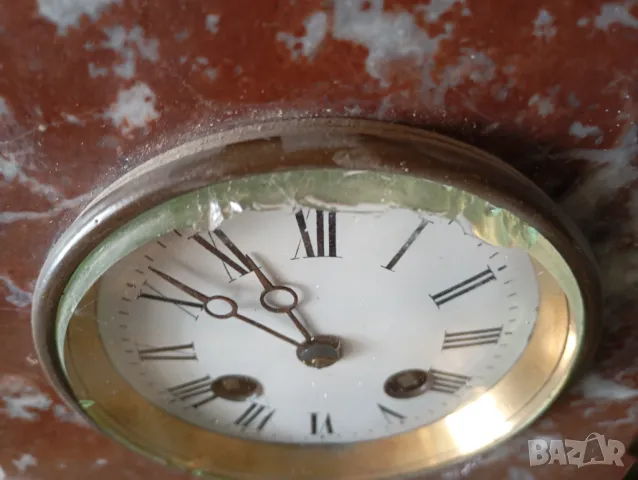 Стар каминен часовник, снимка 2 - Други ценни предмети - 50151669